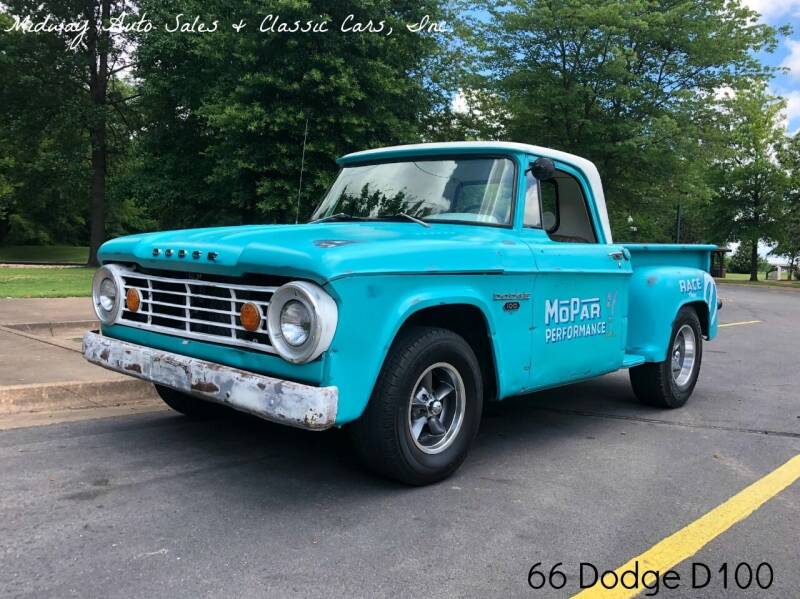 1966 Dodge D100 Pickup for sale at MIDWAY AUTO SALES & CLASSIC CARS INC in Fort Smith AR