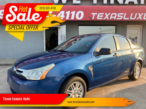 2008 Ford Focus for sale at Texas Luxury Auto in Cedar Hill TX