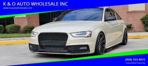 2015 Audi A4 for sale at K & O AUTO WHOLESALE INC in Jacksonville FL