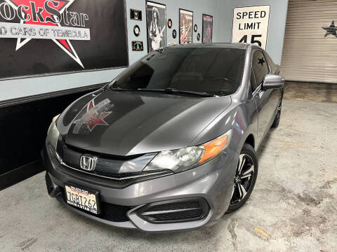 2014 Honda Civic for sale at ROCKSTAR USED CARS OF TEMECULA in Temecula CA