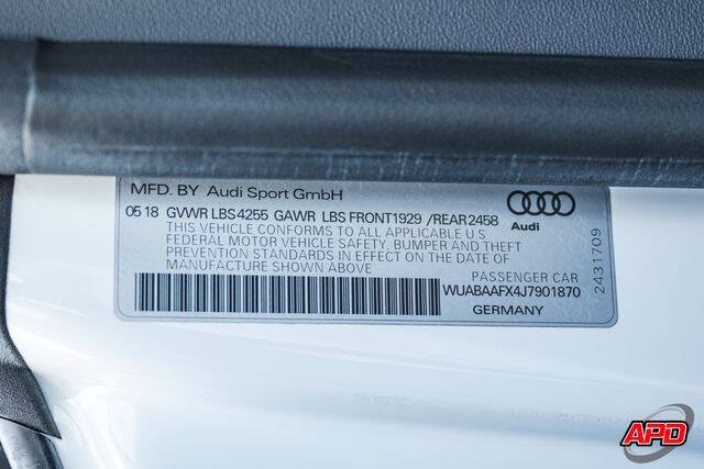 2018 Audi R8 5.2 V10 RWS