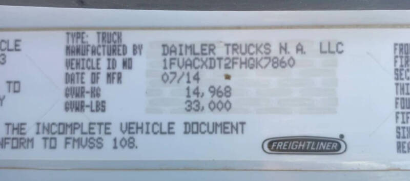 2015 Freightliner M2 106