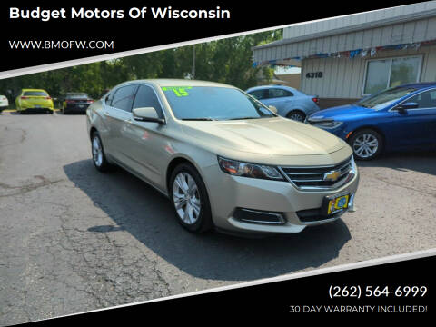 2015 Chevrolet Impala for sale at Budget Motors of Wisconsin in Racine WI