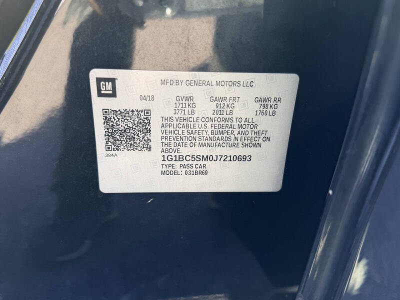 2018 Chevrolet Cruze LS Auto