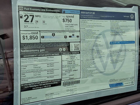 2026 Volkswagen Golf GTI SE