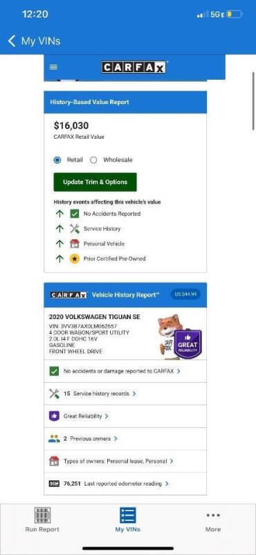 2020 Volkswagen Tiguan SE