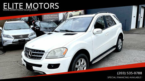 2007 Mercedes-Benz M-Class for sale at ELITE MOTORS in West Haven CT