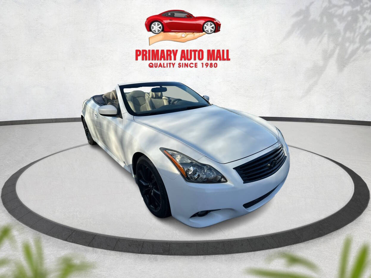 2012 INFINITI G37 Convertible for sale at Primary Auto Mall in Fort Myers, FL