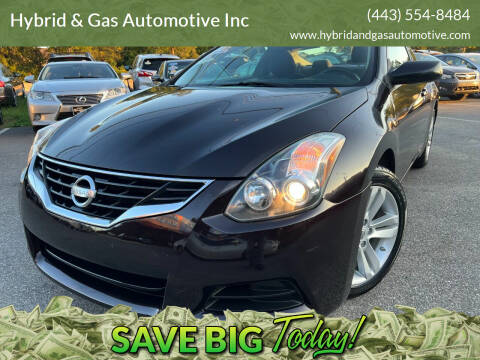 2010 Nissan Altima for sale at Hybrid & Gas Automotive Inc in Aberdeen MD