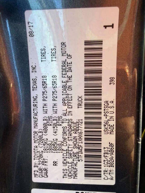 2017 Toyota Tundra SR5