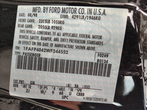 1998 Ford Mustang