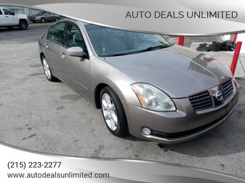 2005 Nissan Maxima for sale at AUTO DEALS UNLIMITED in Philadelphia PA
