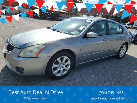 2007 Nissan Maxima for sale at Best Auto Deal N Drive in Hollywood FL