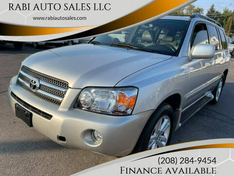 2006 Toyota Highlander Hybrid for sale at RABI AUTO SALES LLC in Garden City ID