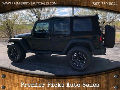2014 Jeep Wrangler Unlimited for sale at Premier Picks Auto Sales in Bettendorf IA