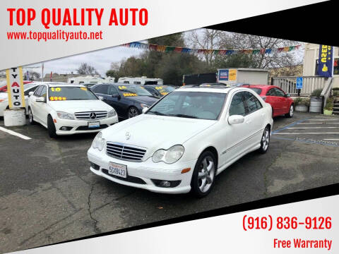 2006 Mercedes-Benz C-Class for sale at TOP QUALITY AUTO in Rancho Cordova CA