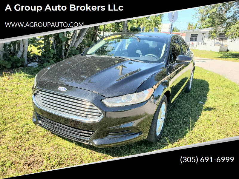 2013 Ford Fusion for sale at A Group Auto Brokers LLc in Opa-Locka FL