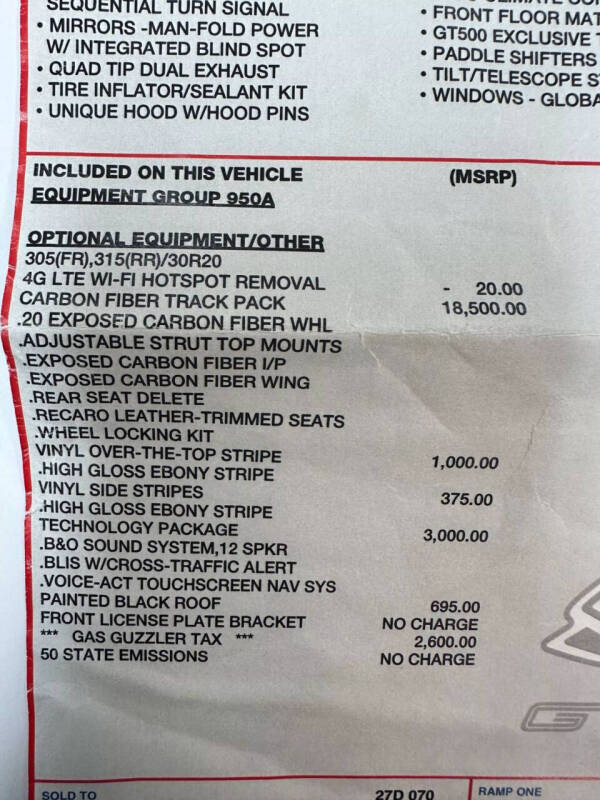 2022 Ford Mustang Shelby GT500