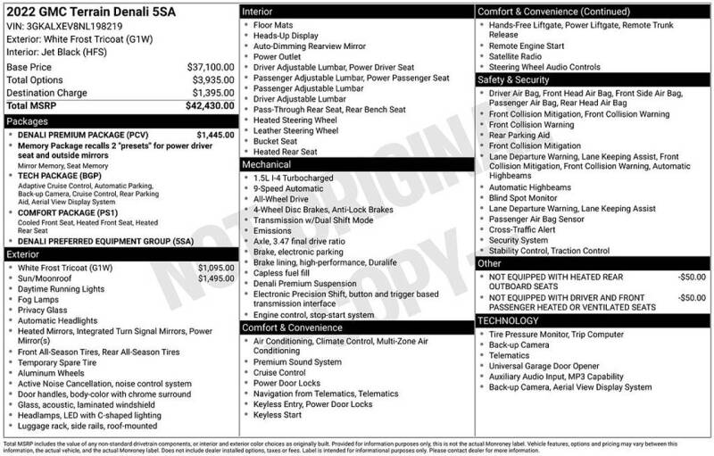 2022 GMC Terrain Denali