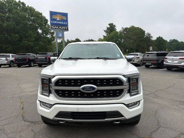 Star White Metallic Tri-Coat 2021 Ford F-150 Platinum 2