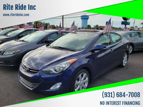 2013 Hyundai Elantra for sale at Rite Ride Inc 2 in Shelbyville TN