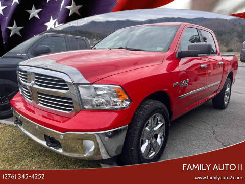 2016 RAM 1500 for sale at FAMILY AUTO II in Pounding Mill VA