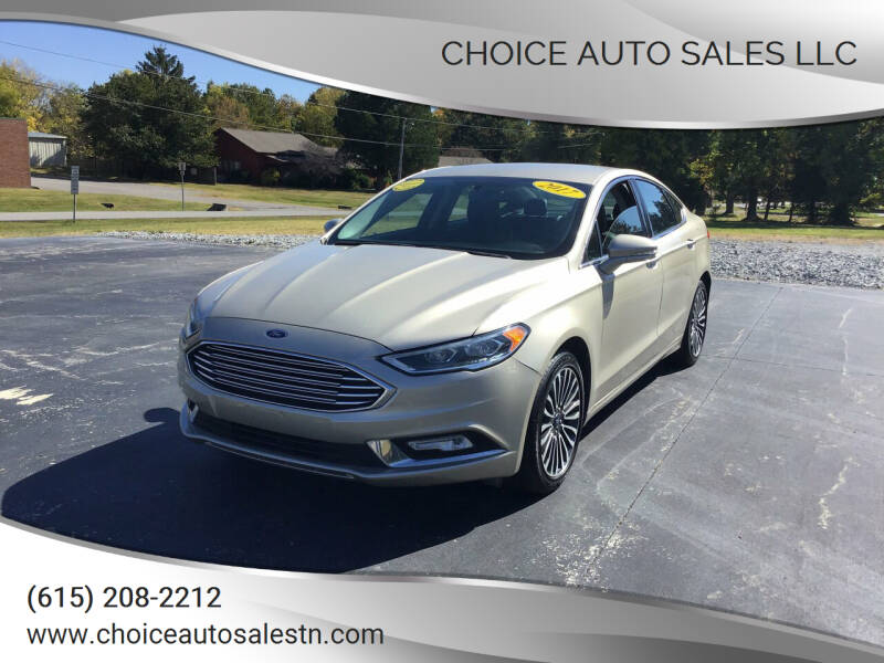2017 Ford Fusion for sale at Choice Auto Sales LLC - Cash Inventory in White House TN