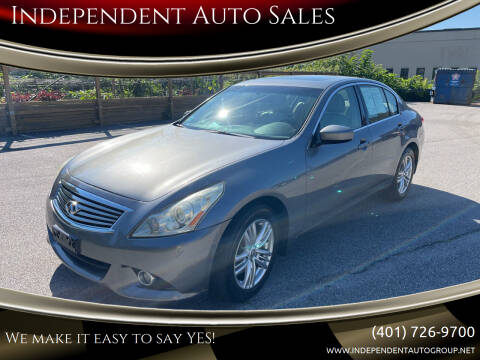 2011 Infiniti G37 Sedan for sale at Independent Auto Sales in Pawtucket RI