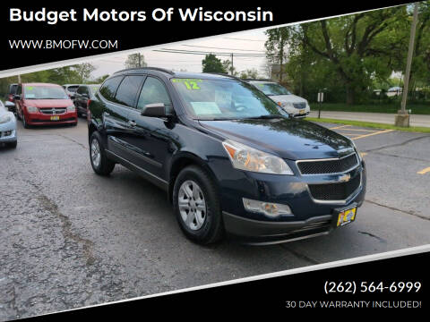 2012 Chevrolet Traverse for sale at Budget Motors of Wisconsin in Racine WI