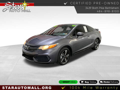 2015 Honda Civic for sale at STAR AUTO MALL 512 in Bethlehem PA