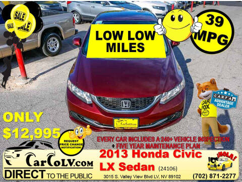 2013 Honda Civic for sale at The Car Company in Las Vegas NV