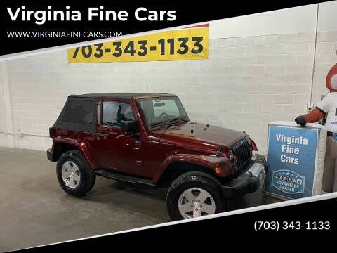 2008 Jeep Wrangler for sale at Virginia Fine Cars in Chantilly VA