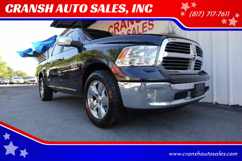 2018 RAM 1500 for sale at CRANSH AUTO SALES, INC in Arlington TX