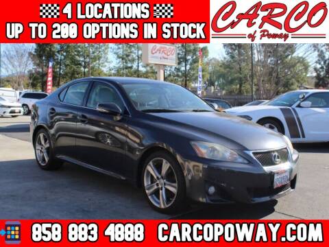 2011 Lexus IS 250 for sale at CARCO OF POWAY in Poway CA