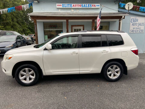 2008 Toyota Highlander for sale at Elite Auto Sales Inc in Front Royal VA