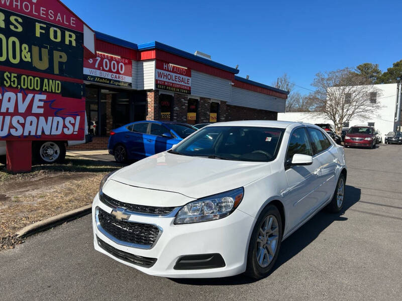 2015 Chevrolet Malibu for sale at HW Auto Wholesale in Norfolk VA