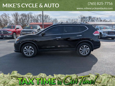 2015 Nissan Rogue for sale at MIKE'S CYCLE & AUTO in Connersville IN
