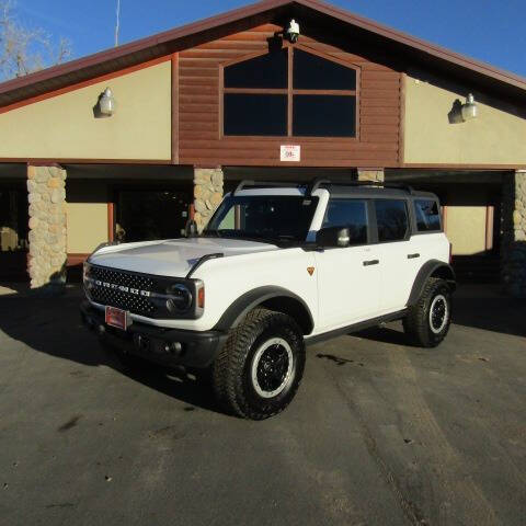 Used 2023 Ford Bronco 4-Door Badlands with VIN 1FMEE5DH9PLB56045 for sale in Sheridan, WY