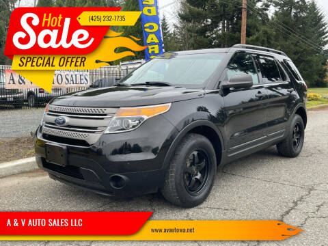 2014 Ford Explorer for sale at A & V AUTO SALES LLC in Marysville WA