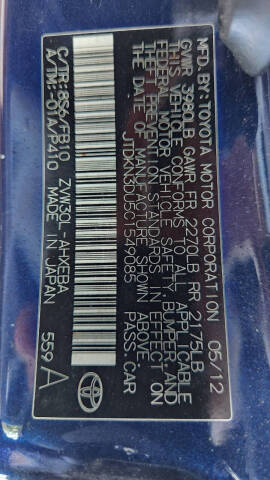 2012 Toyota Prius Two