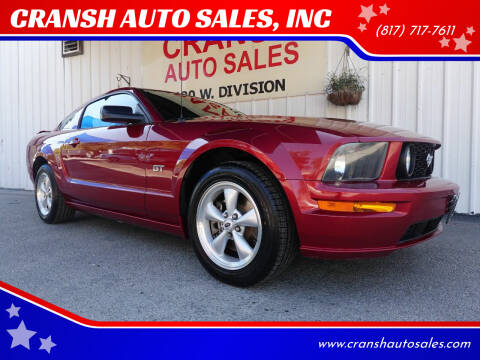 2007 Ford Mustang for sale at CRANSH AUTO SALES, INC in Arlington TX