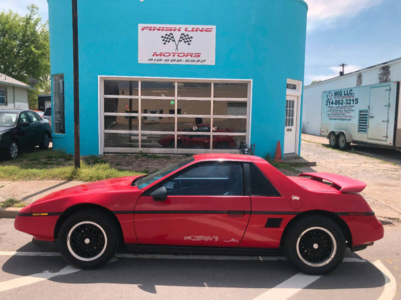 1988 Pontiac Fiero for sale at Finish Line Motors in Tulsa OK