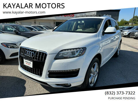 2012 Audi Q7 for sale at KAYALAR MOTORS in Houston TX