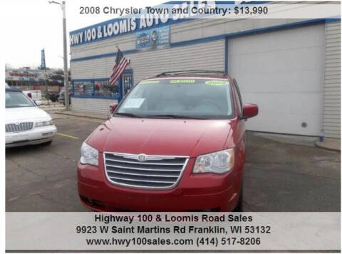 2008 Chrysler Town and Country for sale at Highway 100 & Loomis Road Sales in Franklin WI