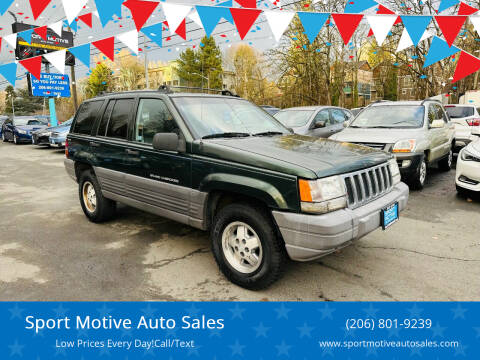 1996 Jeep Grand Cherokee for sale at Sport Motive Auto Sales in Seattle WA