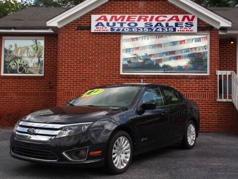 2010 Ford Fusion Hybrid for sale at AMERICAN AUTO SALES LLC in Austell GA