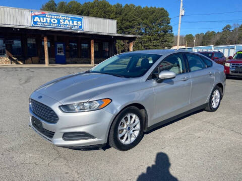 2016 Ford Fusion for sale at Greenbrier Auto Sales in Greenbrier AR