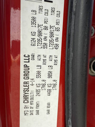 2014 RAM 3500