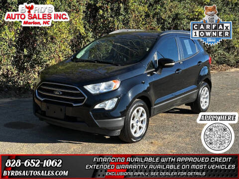 2018 Ford EcoSport for sale at Byrds Auto Sales in Marion NC