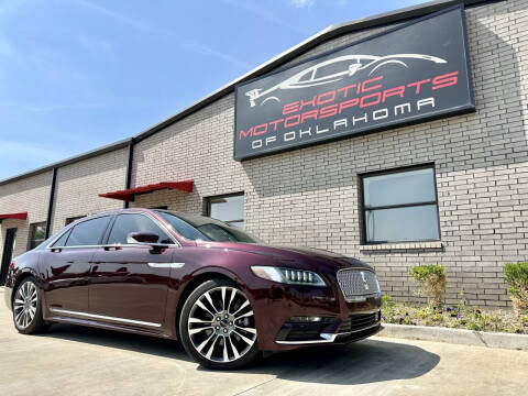 2017 Lincoln Continental for sale at Exotic Motorsports of Oklahoma in Edmond OK
